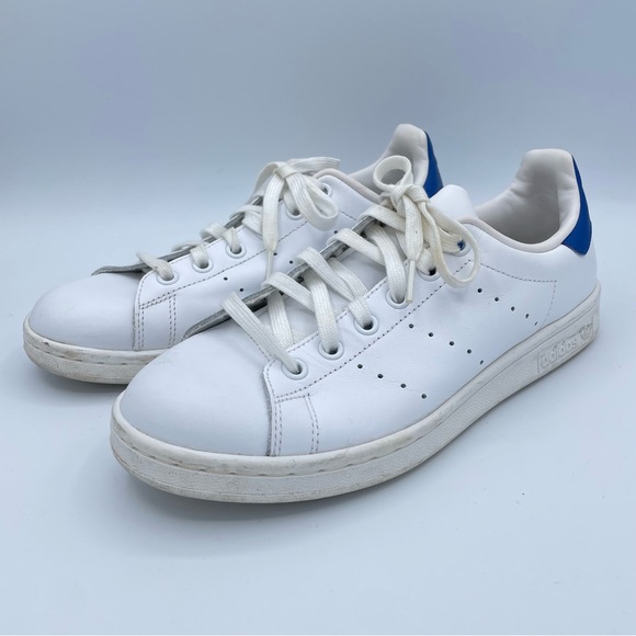 Adidas Stan Smith Sneakers 6 White/Blue - Picture 5 of 16